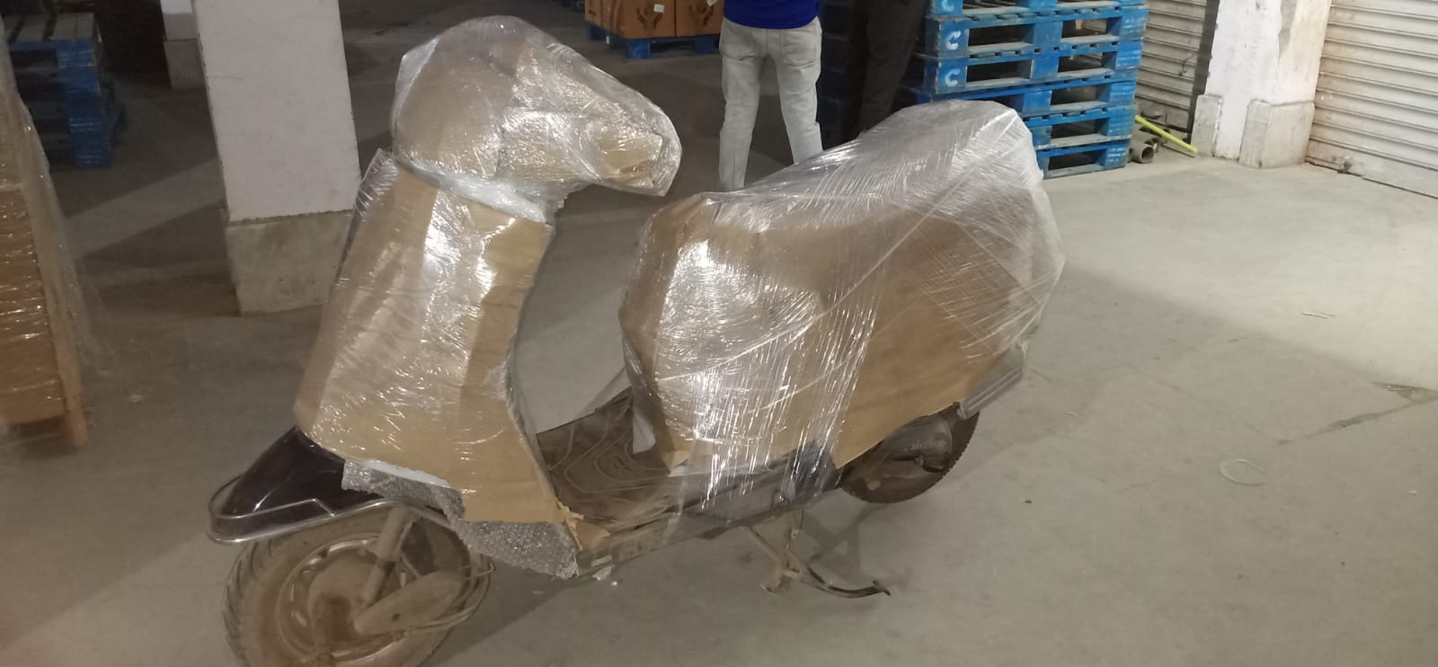 Loading household items into truck